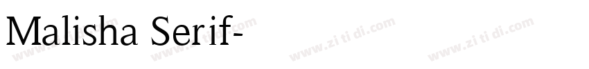 Malisha Serif字体转换